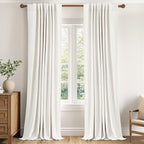 MIULEE 100% Blackout Linen Curtains by MIULEE