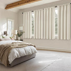 MIULEE Cream Beige Blackout Curtains 4 Panels Set 72 Inch Length Bedroom | - Image 5