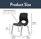 Children’s Factory MyPosture Plus 8" Chair, 2 Pack, Stackable Ergonomic Seating - Image 2
