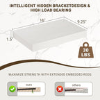 Acovy 16 Inch Floating Shelves, Wooden Shelves - Image 3