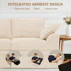 Upgrade Boneless Couch with Storage, Extra Deep&High Seat Modular Sectional - Image 7