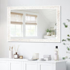 Tanmicoshomy White Shell Framed Rectangular Mirrors - Image 6