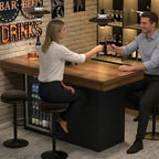 GDLF Bar Height Table with Fridge Space, 41.1" H Counter Height Pub Tall Dining - Image 3