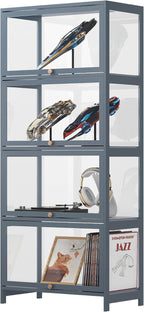 4-Tier Clear Display Cabinet - Image 3