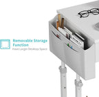 White Portable Rolling Computer Desk - Image 8