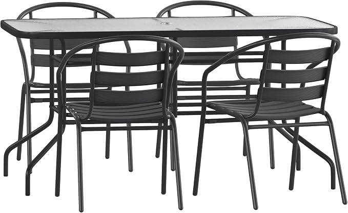 Flash Furniture Lila 5 Piece Patio Dining Set by FlashFurniture