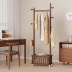 Taitiy Solid Wood Coat Rack Clothes Rack, Coat Rack Freestanding - Image 9