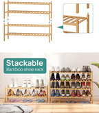 viewcare 2-Tier Long Shoe Rack for Entryway, Long 33IN | Beautiful | Functional - Image 6