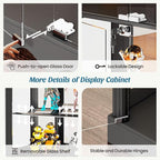 Dystler 71'' Glass Display Cabinet - Image 6