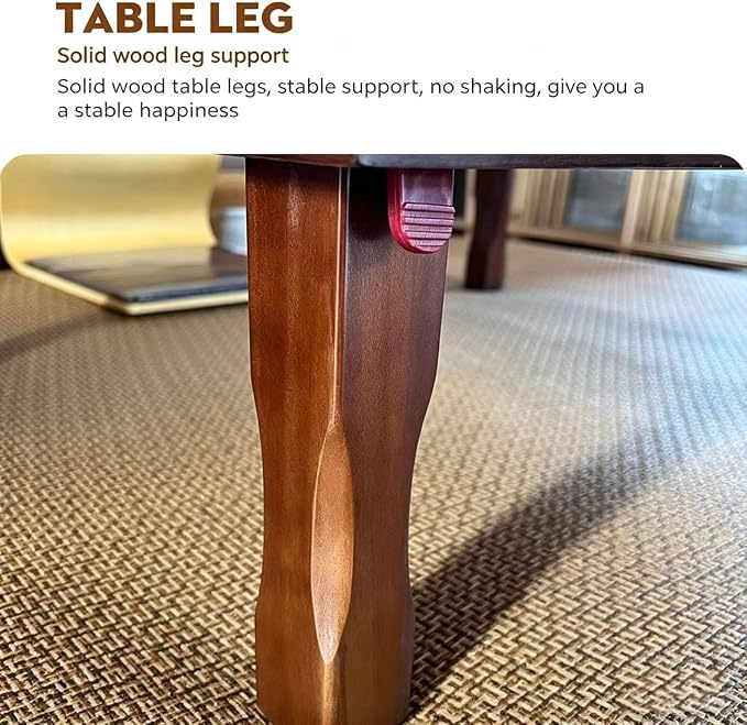 Korean Folding Dining Table, Rectangular Wooden Table - Image 7