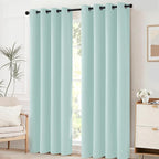 Yakamok Room Darkening Curtains 52x84 inch Length Aqua-Living Room | 2 panels - Image 2