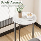 C Shaped End Table, Couch Side Tables - Image 5