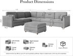 Oversized Modular Sectional Sofa - Image 2