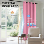 Joydeco Blackout Curtains 84 Inchs Long 42 Wide Black Out Curtains 2 Panels - Image 5
