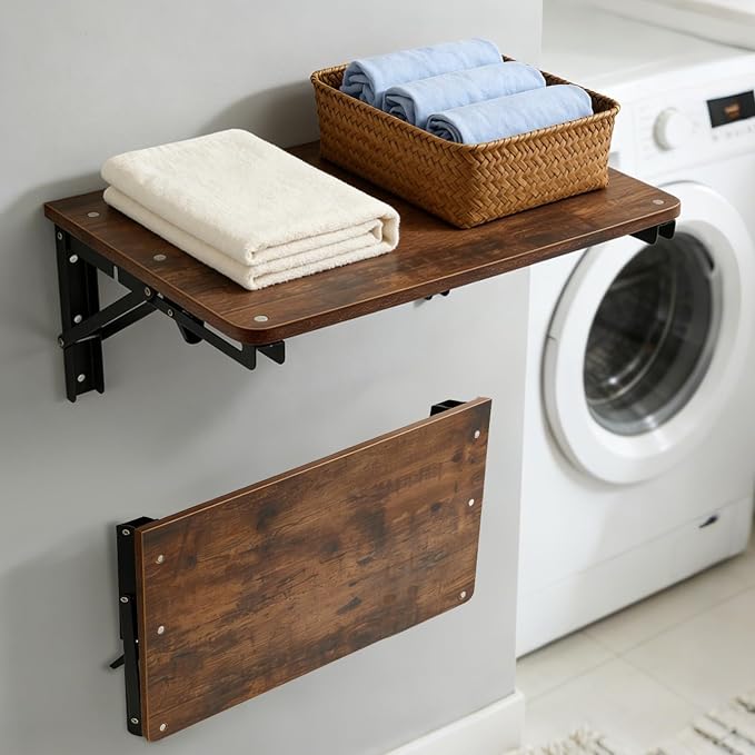 Wooden Folding Shelf Wall Mounted - Image 2