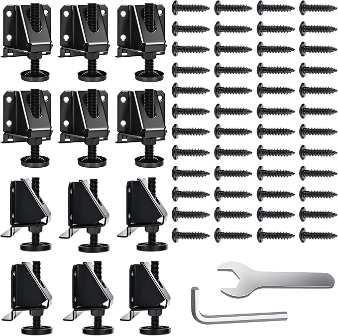 Heavy Duty Leveling Feet, 12 Pack Adjustable Furniture Levelers by Celuisiva