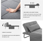 BIGSYY Sofa Bed, Modern Convertible Chair Adjustable Backrest Sleeper Couch Bed - Image 4