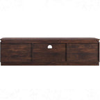 70" Fluted TV Stand for TVs Up to 80", Mid Century Modern Entertainment Center - Image 9
