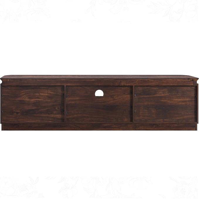 70" Fluted TV Stand for TVs Up to 80", Mid Century Modern Entertainment Center - Image 9