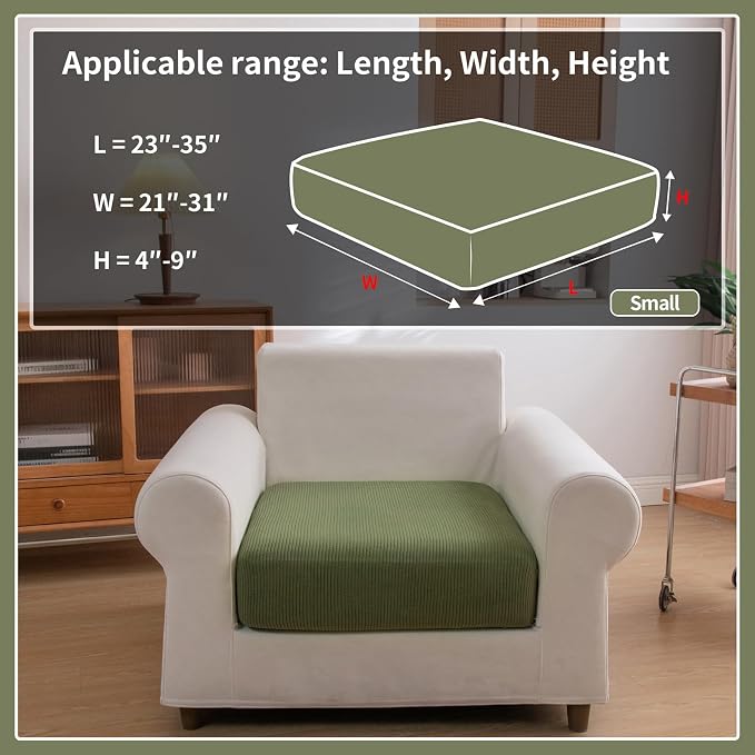 OHSIO Sectional Couch Covers, Wear Resistant Stretch Sofa Covers Washable Soft - Image 2