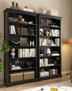 TVU 6-Tier Wooden Bookshelf, 76 Inch Tall Bookshelf - Image 8