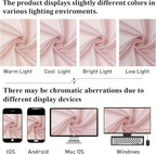 Blush Pink Sheer Curtains 84 Inches Long 2 Pcs, Rod Pockets Breathable Rustic - Image 5