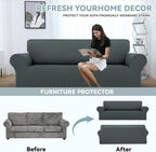 LURKA Stretch Sofa Slipcovers 1 Piece Couch Covers - Image 3