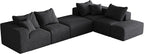 132" Modular Sectional Sleeper Sofa Couch, Modern Cloud Chenille Sectional Couch - Image 8