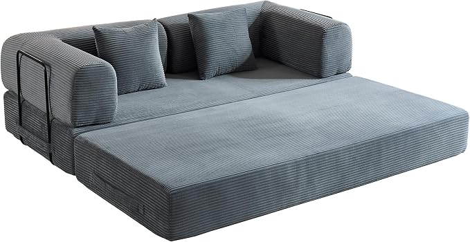 ZEIINPA Comfy Convertible Folding Mattress Couch, Floor Sofa Bed - Image 8
