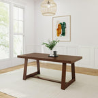 Plank+Beam 72 Inch Farmhouse Dining Table, Solid Wood Rustic Kitchen Table - Image 7