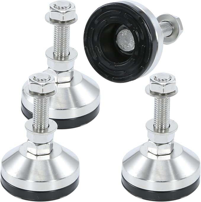 Heavy Duty 2400 lb Capacity Stainless Steel Adjustable Leveling Feet by TERMATH