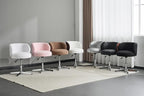 VINGLI Cute Small Swivel Desk Chair Comfy no Wheels, Ergonomic Low-Back Lumbar - Image 2