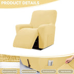 Cupuamon Recliner Chair Covers, Lazy Boy Recliner Covers Stretch Reclining - Image 4