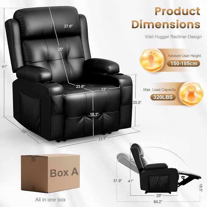 Recliner Sofa Set, RV Wall Hugger Recliners - Image 2