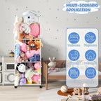 NomNest Stuffed Animal Storage Zoo, Large Metal Plushies Organizer, Heavy Duty - Image 7