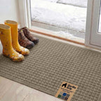 GORILLA GRIP® Ultra Absorbent Front Door Mat Outside Entrance, Traps Dirt and by Unknown