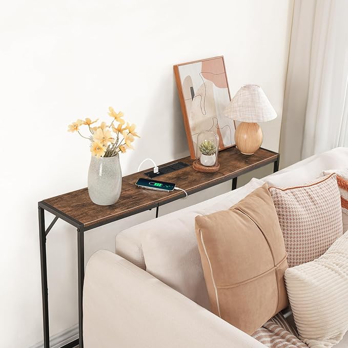 MAHANCRIS Console Table, Narrow Sofa Table, 43.3” Entrance Table - Image 5