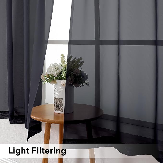 Simplebrand Black Valances 14 Inches Long - Image 3