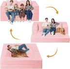 Futon Sofa Bed with Pillow, 3-in-1 Sleeper Sofa Bed with Removable Cover - Image 4