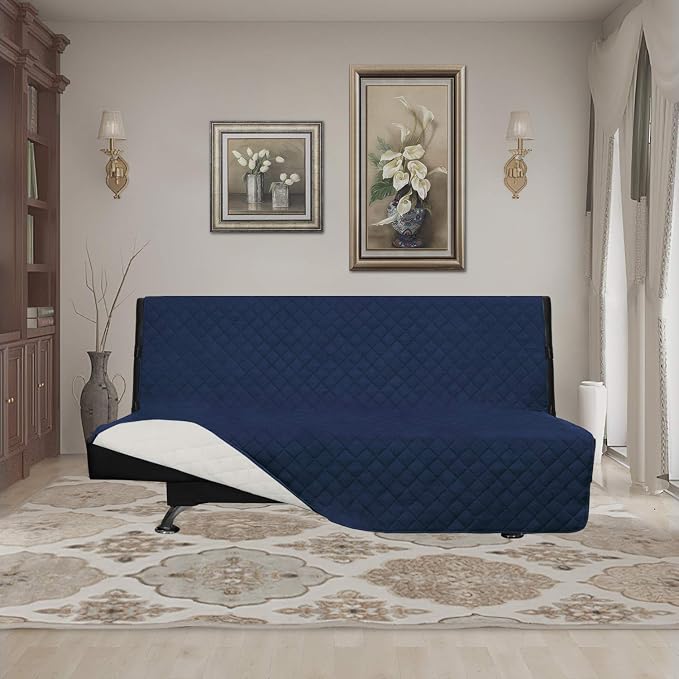 Easy-Going Reversible Couch Cover, Large Futon Sofa, Water Resistant Furniture - Image 2