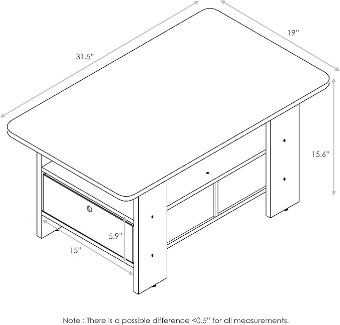 Furinno Andrey Coffee Table - Image 3