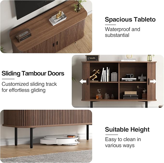 FiveWillowise 47''W x 32''H Buffet Sideboard Cabinet - Image 4