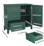HLR Accent Cabinet with 3 Drawers and Door, Wooden Storage Cabinet with Shelves - Image 2