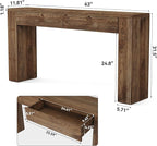 LITTLE TREE Solid Wood 63 Inches Console Table - Image 2