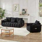 Antetek Teddy Sofa Set for Living Room, Modern Deep Seat Sofa Chair and - Image 5