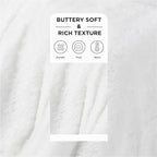 Bedsure GentleSoft Fluffy White Throw Blanket, Soft Cozy Furry Sherpa Fleece - Image 3