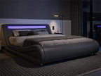 Allewie King Size LED Platform Bed Frame by Allewie