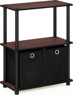 Furinno TURN-N-TUBE Storage Shelves, 3-Tier Toolless Book Shelf - Image 5