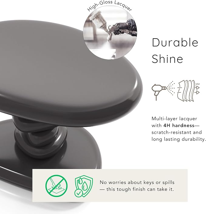 24/7 Shop at Home Kavren Modern 22-inch Oval Glossy Pedestal End Table - Image 6
