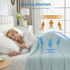 OIGAE Cooling Blanket for Hot Sleepers - Image 4